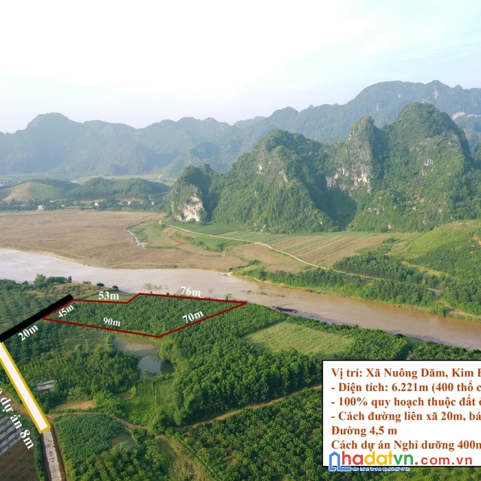 Bán mảnh đất độc nhất vô nhị bám sông bôi - hòa bình giá chỉ 1tr/m thực tế sử dụng 9000m