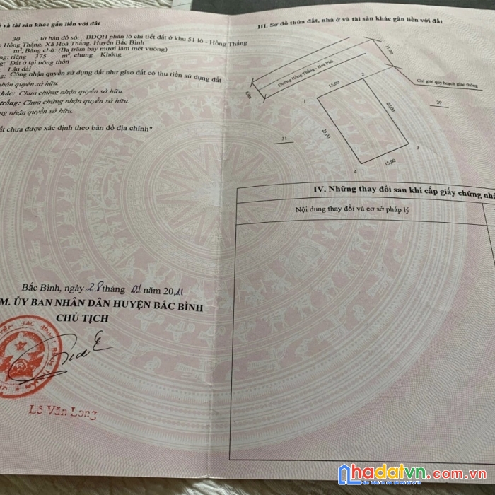 Cần bán 5 lô thổ cư liền kề mặt tiền nhựa thôn hồng thắng - hòa thắng giá ngộp 8tr/m²