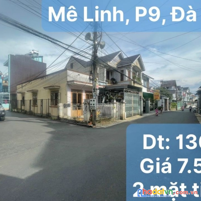 Cần bán gấp căn nhà 2 mặt tiền đường mê linh, đà lạt 136m2 giá 7.5 tỷ