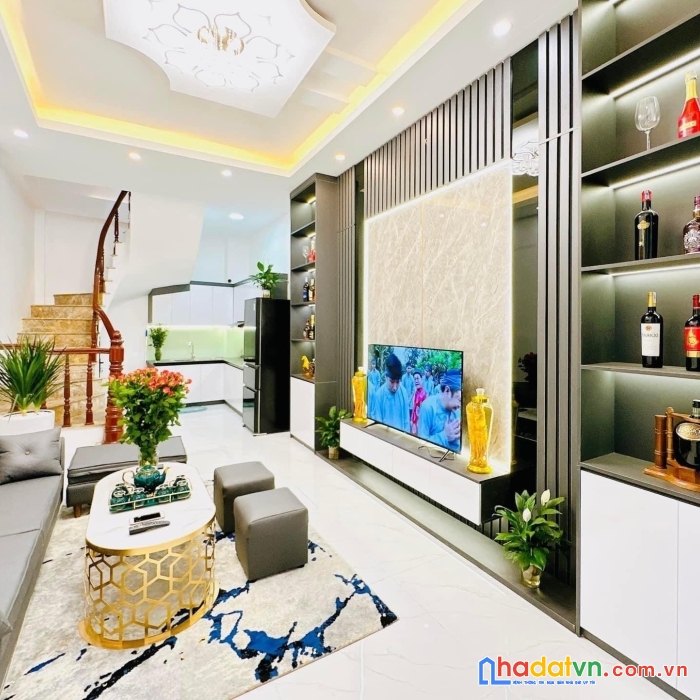 Bán nhà hồ văn chương, đống đa, hiện đại, ở luôn, gần ô tô, 43m2x5 tầng, chỉ 4.45 tỷ