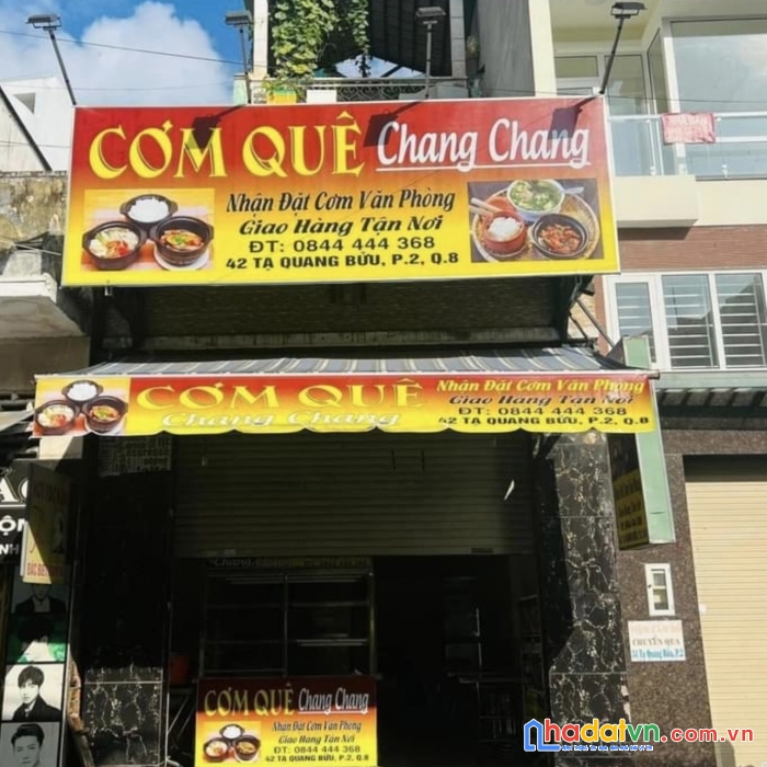 Sang quán hoặc cho thuê kinh doanh quán cơm tầng trệt lượng khách ổn định