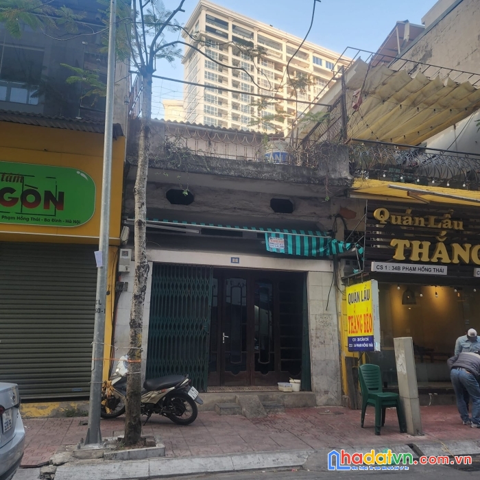 Bán nhà phạm hồng thái 75m2 - trung tâm ba đình - mặt phố thoáng trước sau - siêu vỉa hè kinh