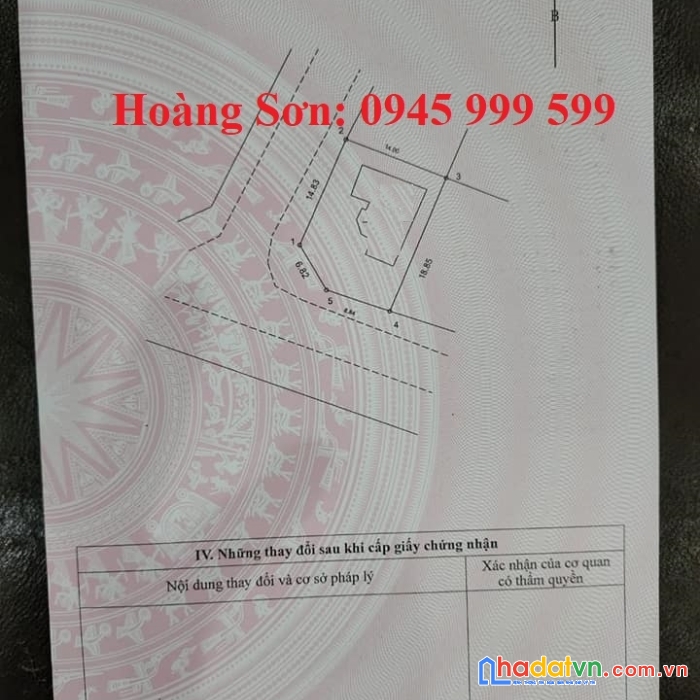 Bán 260m2 đất lô góc phố thọ tháp dịch vong cầu giấy hà nội.