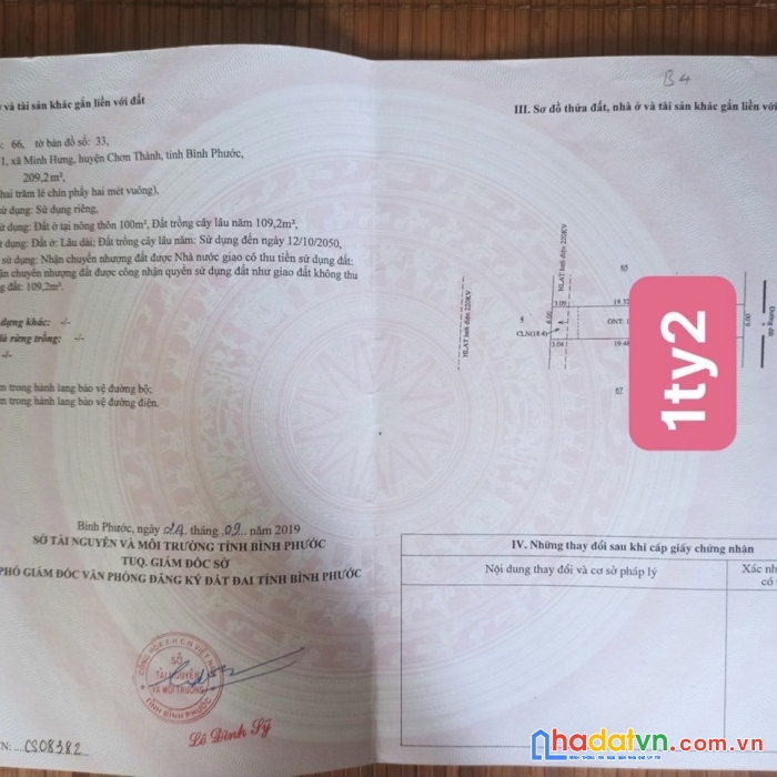 Sở hữu ngay 2 lô đất vị trí đắc địa tại xã minh hưng, huyện chơn thành, tỉnh bình phước