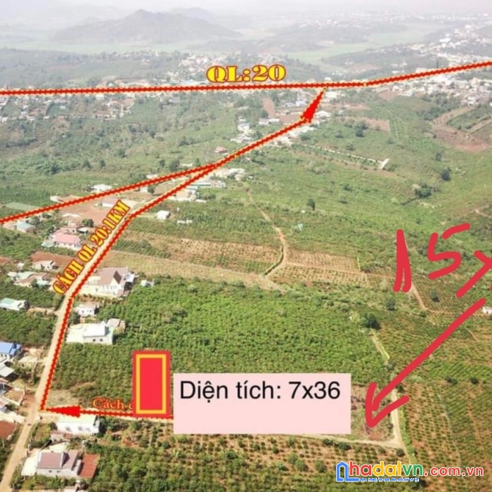 Cần bán gấp lô đất đẹp gía đầu tư tại  xã đinh lạc, huyện di linh, lâm đồng