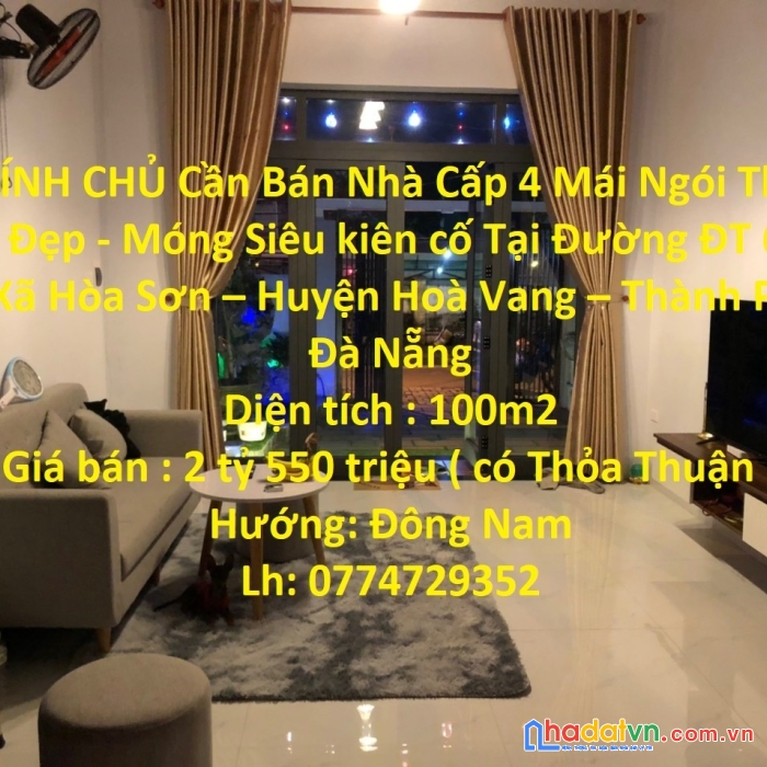Chính chủ cần bán nhà cấp 4 mái ngói thiết kế đẹp - móng siêu kiên cố tại tp đà nẵng