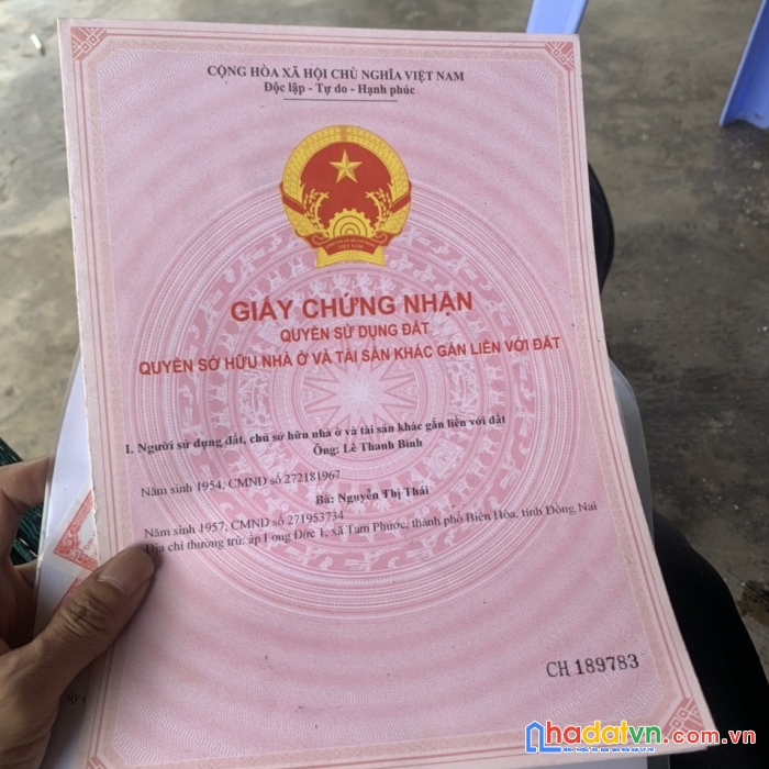 Bán đất chính chủ long thành,an phước 135m giá 1.42y,sổ riêng thổ cư,giá thật 100% hh 2%