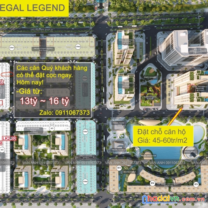 Cần bán gấp nhà biệt thự và căn hộ tại dự án regal legend ven biển quảng ninh