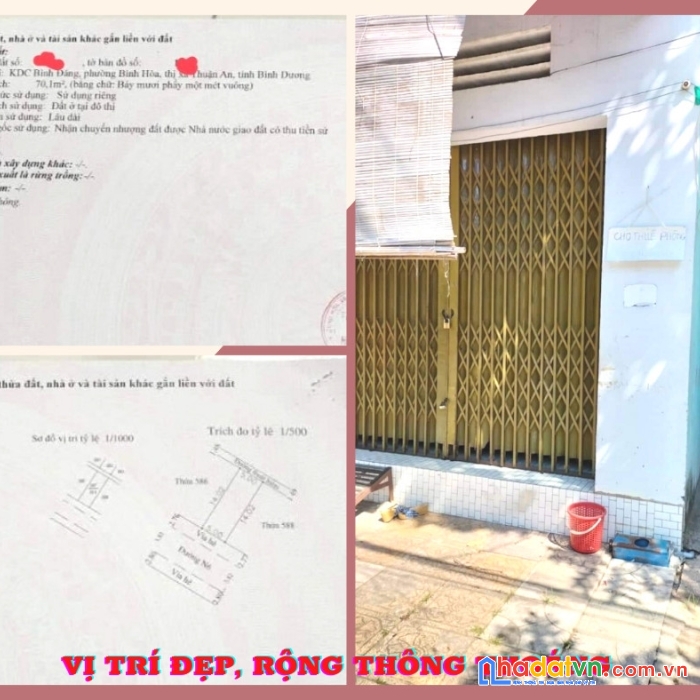 Bán đất tặng  một ki ốt và hai căn nhà trọ khu dân cư minh tuấn chỉ 2,8 tỷ cho 70 m