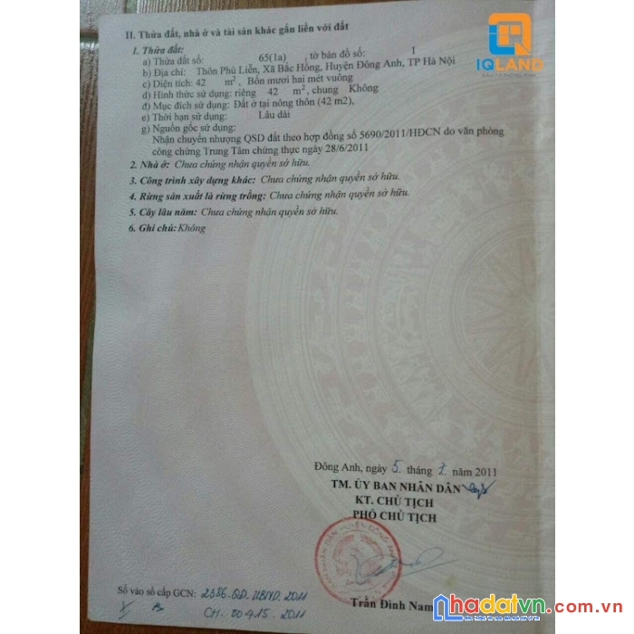 Chỉ hơn 900tr có ngay 42m bắc hồng đường thông đẹp