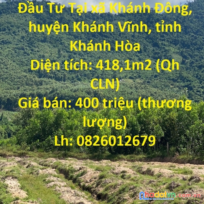 Sở hữu ngay lô đất 4 mặt tiền - vị trí sinh lời – giá đầu tư tại khánh đông, khánh vĩnh