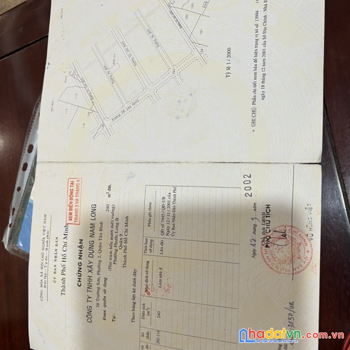 Cần bán gấp lô đất đẹp ở khu nam long phường phước long b quận 9 tp hcm