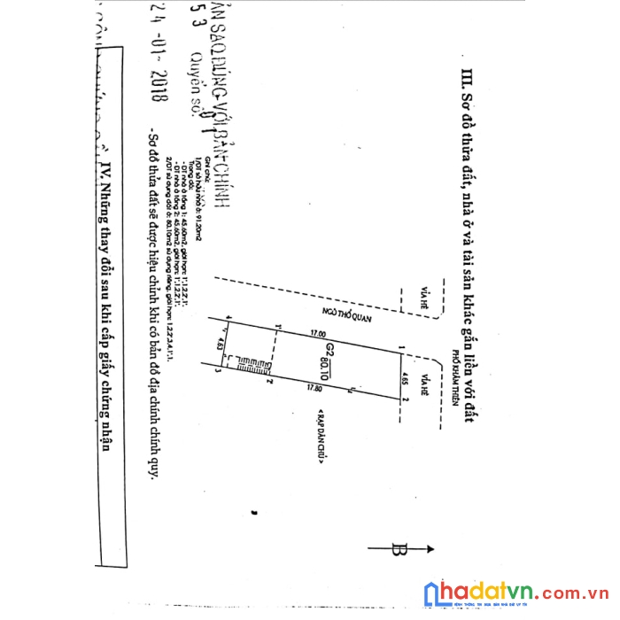 Mặt phố - lô góc - mặt tiền đẹp  tại  khâm thiên, đốg đa