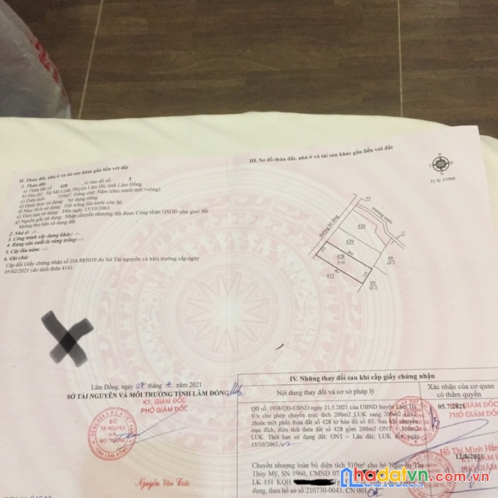 Cần bán gấp lô đất đẹp gía đầu tư tại  thôn 3, xã mê linh, lâm hà, lâm đồng