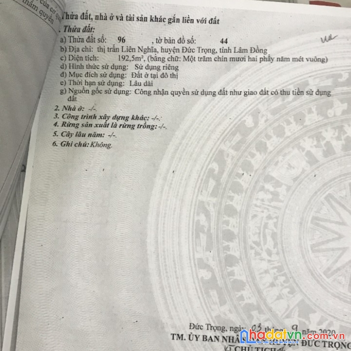 Sở hữu ngay căn nhà đẹp tại số 6 an dương vương, tt liên nghĩa, huyện đức trọng, lâm đồng