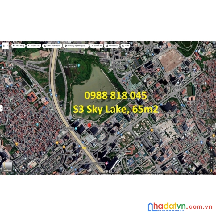 Bán gấp chung cư sky lake phạm hùng, tòa s3, 2pn, 2 vs, 65m2 view đường nội bộ