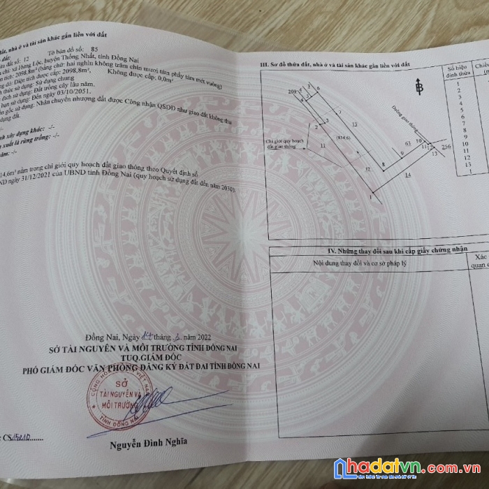 Chính chủ cần bán đất mặt tiền đường tỉnh lộ 769 mới kết nối sân bay long thành huyện thống nhất.