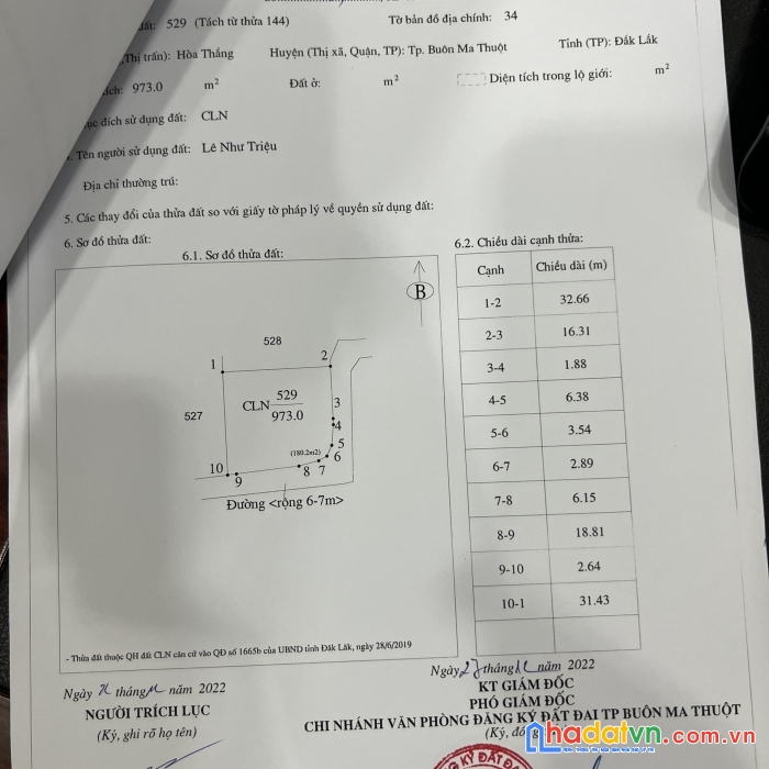 Cần bán gấp lô đất đẹp gía đầu tư tại xã hòa thắng tp buôn ma thuột, đắk lắk