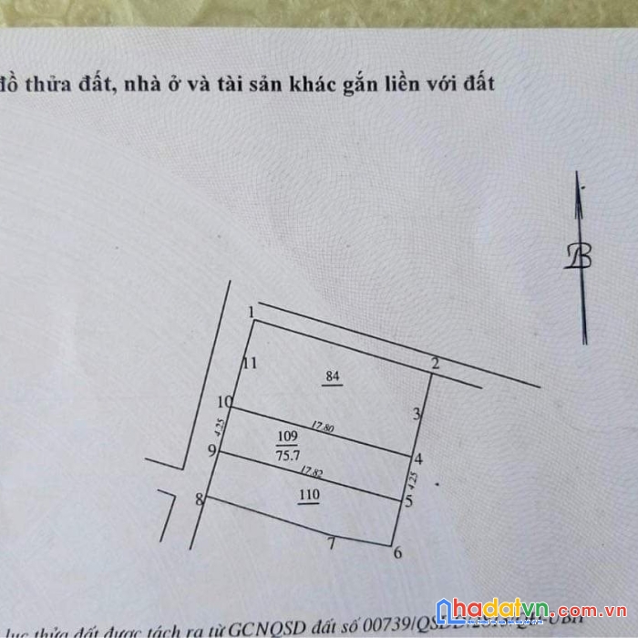 Nhượng lô đất đẹp 76m2 cạnh khu ngoại giao đoàn – tây hồ - hà nội