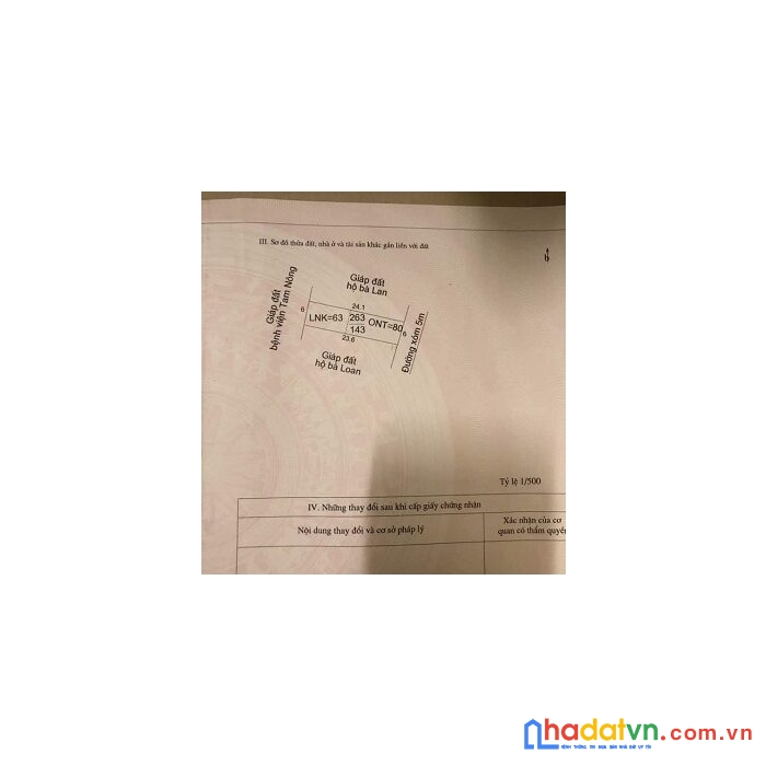 Em có ô đất ngay sau bệnh viện tam nông cần bán