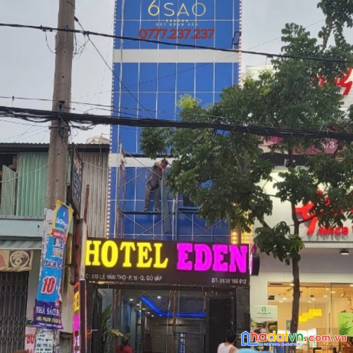 Bán khách sạn trước mặt lê văn thọ, gò vấp 18 tỷ