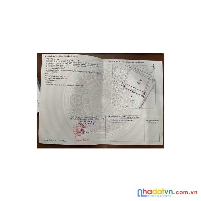Chính chủ bán đất tặng nhà tại tổ 15, khu 4b, phường hùng thắng, tp hạ long, tỉnh quảng ninh