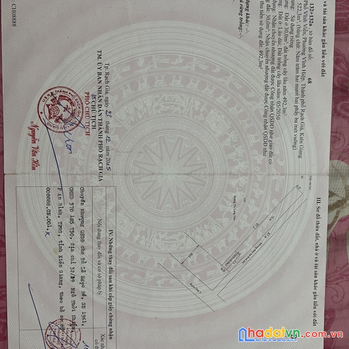 Chính chủ bán nhanh đất vị trí đẹp tại phường vĩnh hiệp, rạch giá, kiên giang