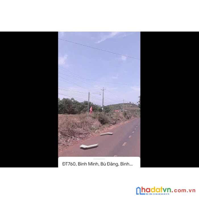Bán đất mặt tiền rộng 131m đường tỉnh lộ đt760, xã bom bo, bù đăng, bình phước