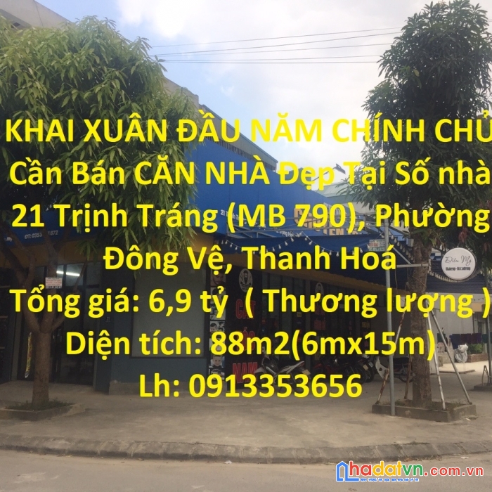 Khai xuân đầu năm chính chủ cần bán căn nhà đẹp tại tp thanh hóa