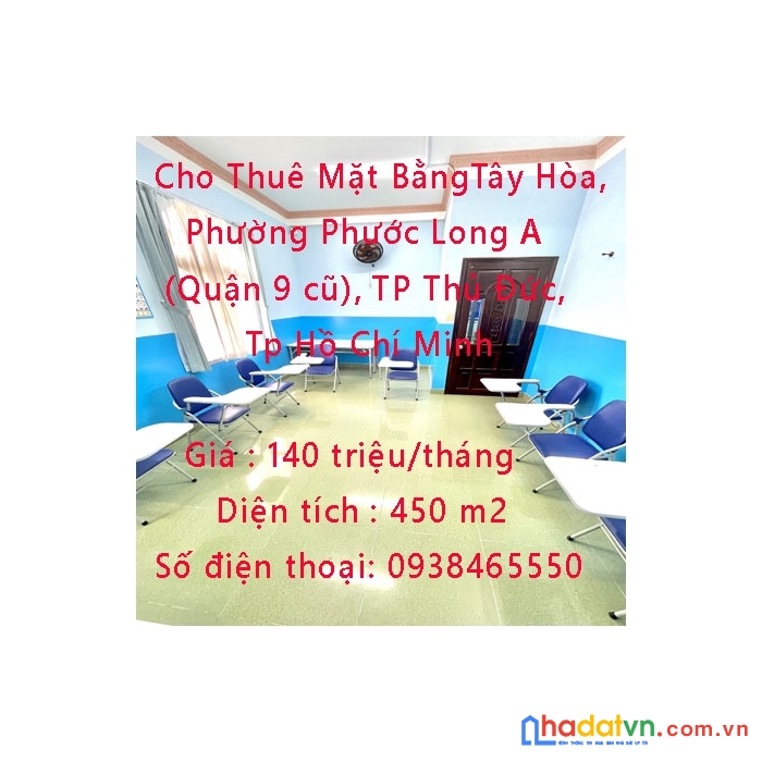Cho thuê mặt bằng phường phước long a (quận 9 cũ), thành phố thủ đức, tp hồ chí minh