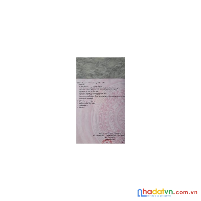 Chính chủ cần bán đất tại : khu phố 4 – thị trấn đông thành – huyện đức huệ – tỉnh long an