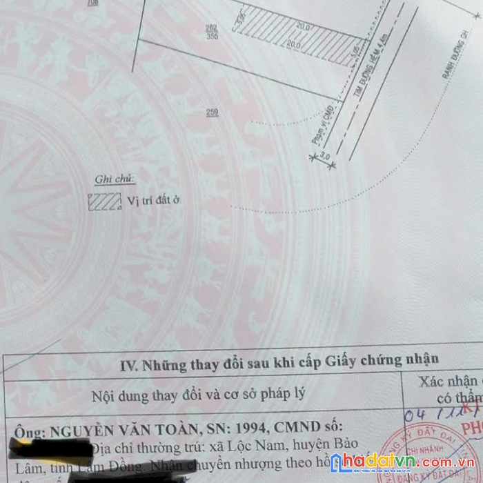 Chính chủ cần bán gấp lô đất giá đầu tư ngay tp bảo lộc - lâm đồng