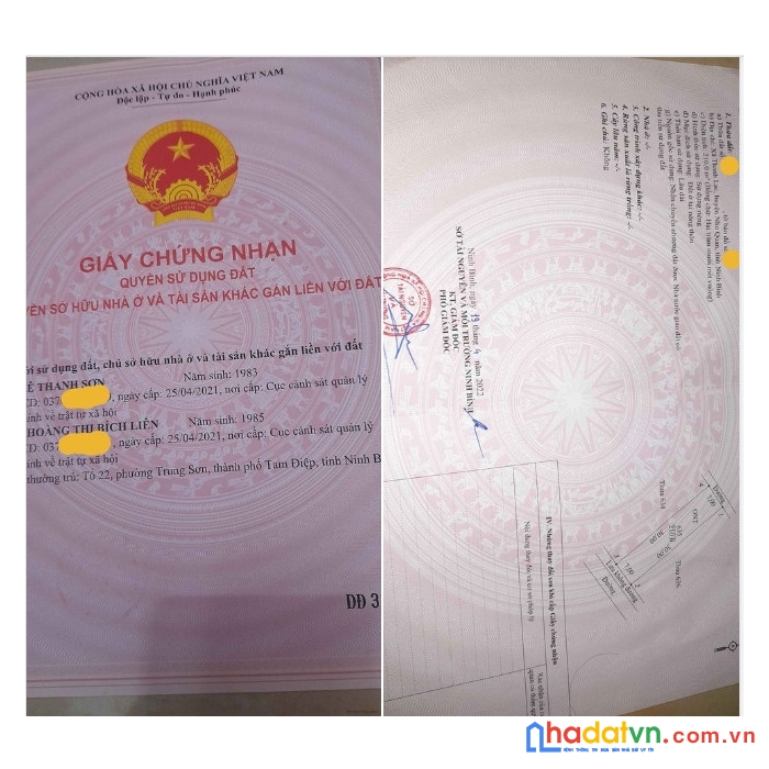 Chính chủ cần bán lô đất tại thanh lạc - nho quan  - ninh bình.