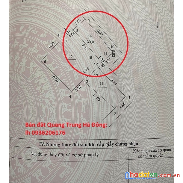 Đất quang trung cho giới đầu tư 39m2, mt4m, giá 1.5 tỷ