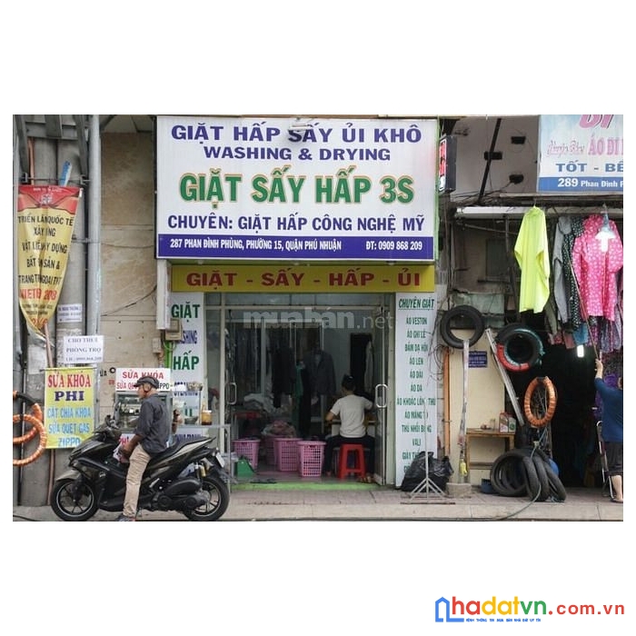 Sang nhượng tiệm giặt ủi có phòng cho thuê tại đường phan đình phùng, phường 15, quận phú nhuận,