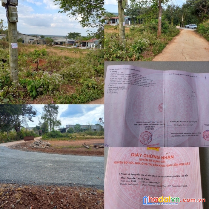 Chính chủ cần bán lô đất tại buôn mê thuật.