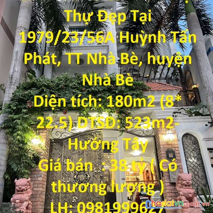 Chính chủ cần bán biệt thự đẹp tại huyện nhà bè, tp hcm