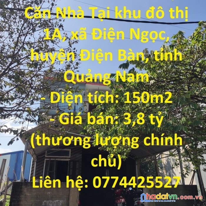 Chính chủ bán gấp căn nhà tại điện bàn - quảng nam