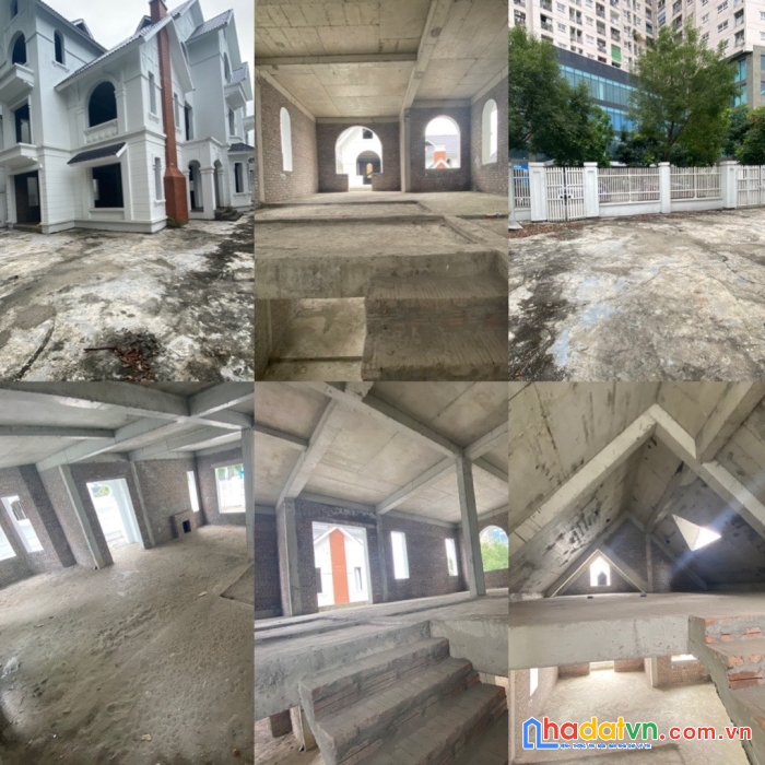 Chính chủ cần cho thuê  mặt bằng thô biệt   thự 3 tầng,1 tum. tại khu a dự án geleximco hoài đức .