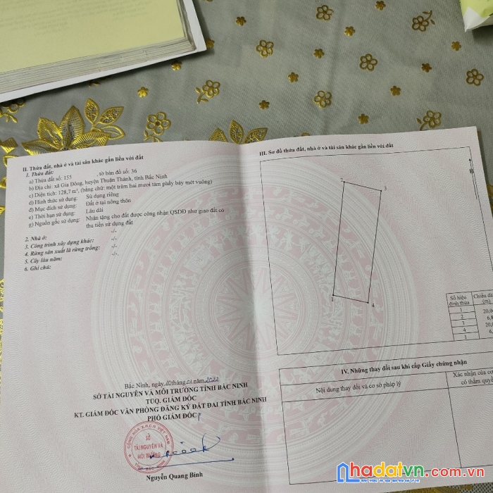 Bán lô góc ở làng mới hoài thượng, thanh khương, thuận thành, giá 2.8 tỷ