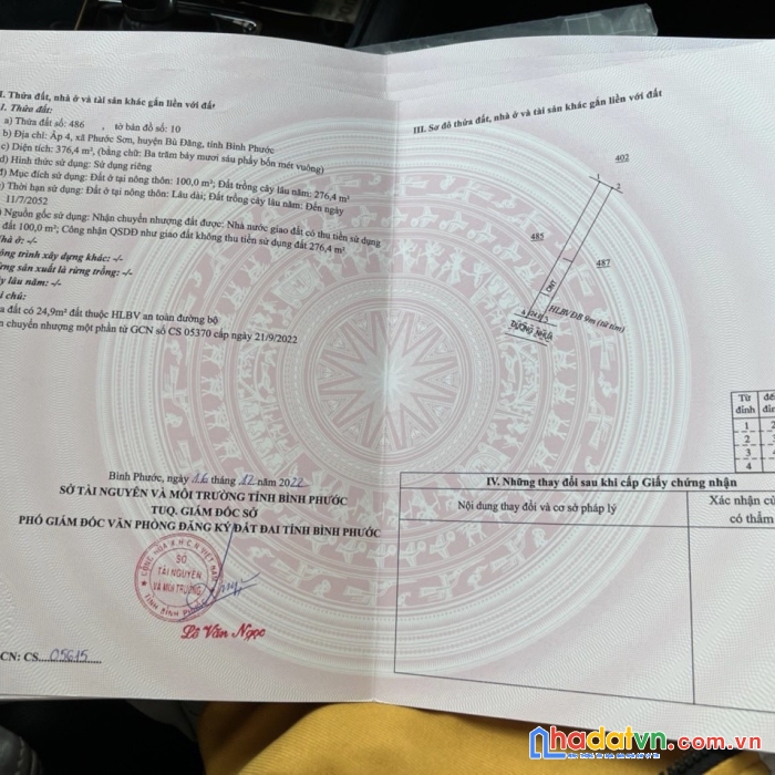 Sở hữu ngay lô đất mặt tiền đường lớn tại phước sơn, bù đăng