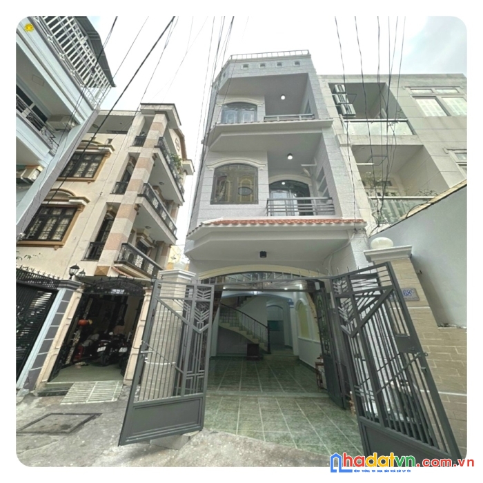 Nhà thích quảng đức p4 pn ,4 tầng , 5pn , hẻm 4m, cho thuê 16tr,