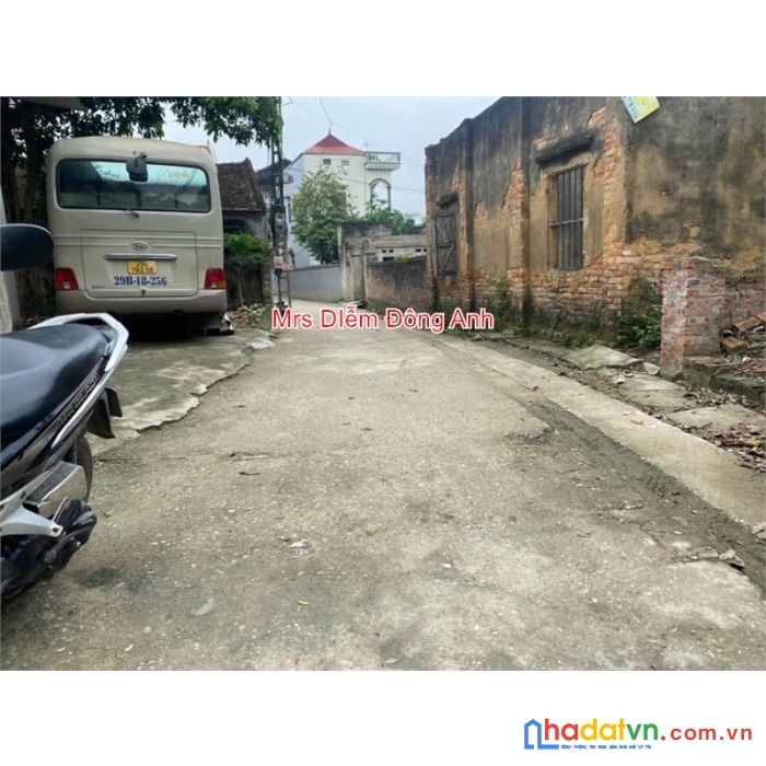 1.8 tỷ, mrs diễm cần bán 50m đất đẹp ngõ ô tô xóm nguyễn, nguyên khê, đông anh.