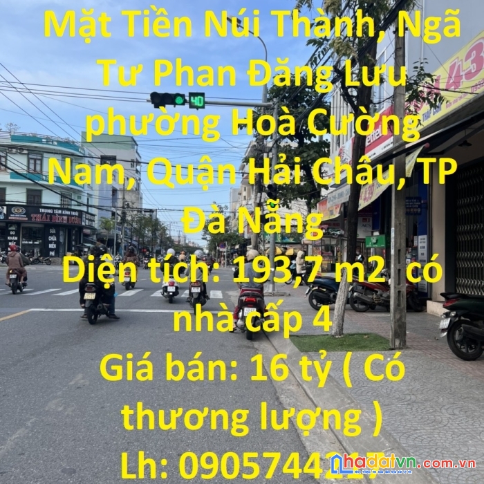 Chính chủ bán căn nhà mặt tiền núi thành, ngã tư phan đăng lưu- nhà đẹp - giá đầu tư