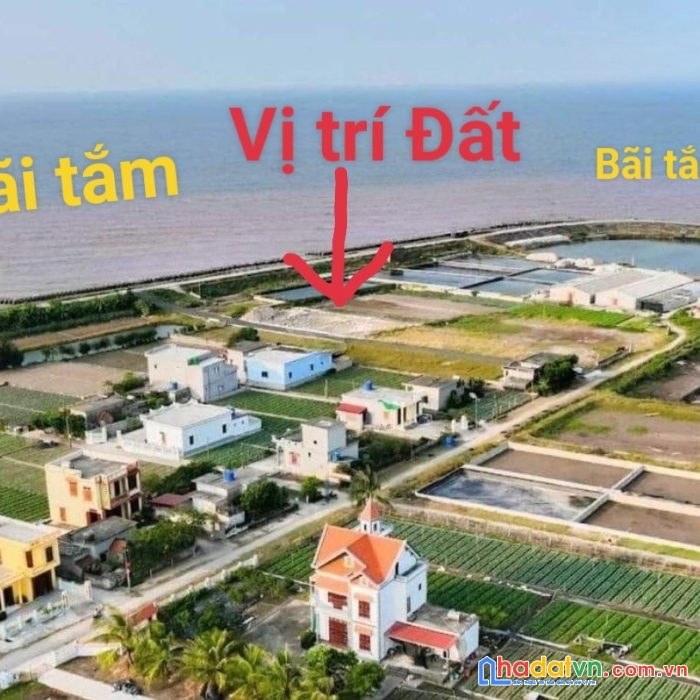 Bán đất giao thủy nam định, đất mặt biển full thổ cư giá chỉ 737 triệu, diện tích 82m2, đường nhựa