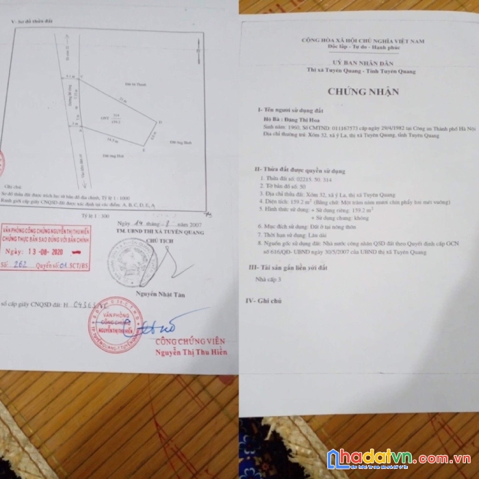 Chính chủ cần bán nhanh mảnh đất tại tuyên quang.