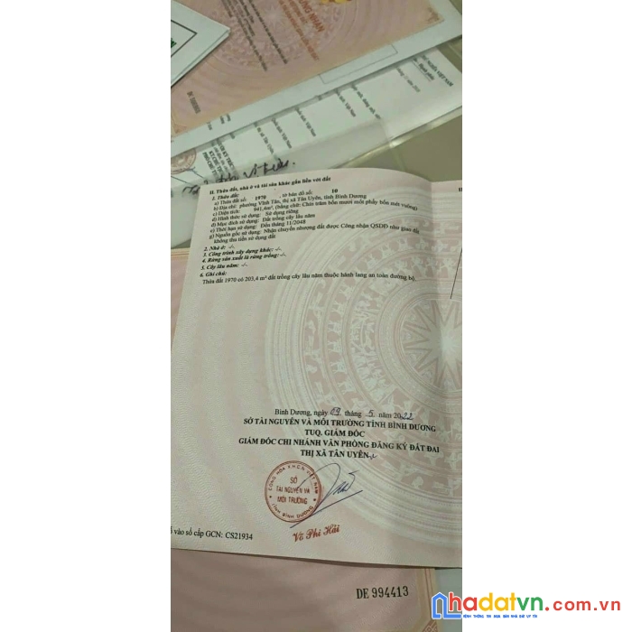 Cần bán nhanh lô đất tại tân uyên, bình dương