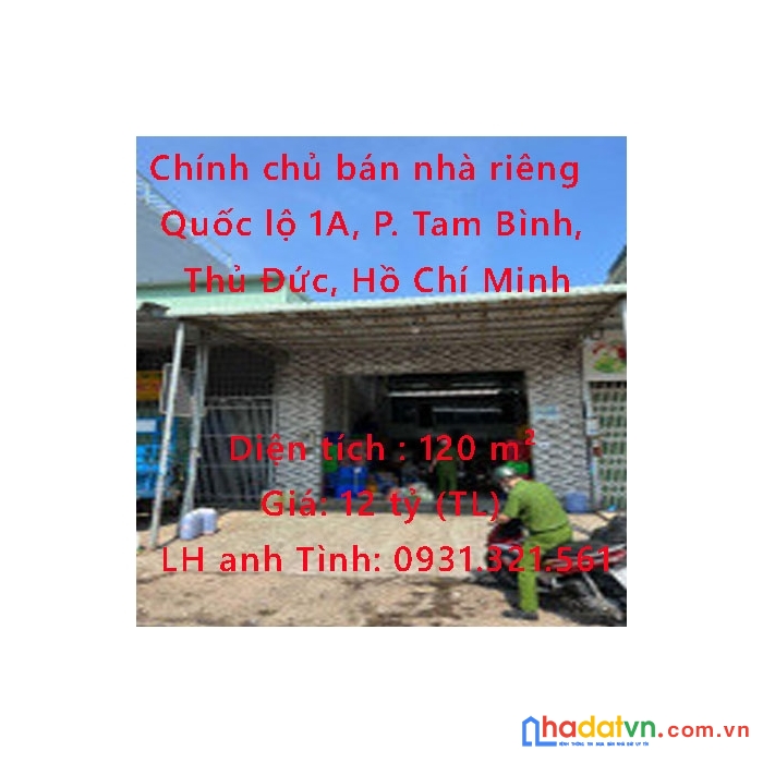 Chính chủ bán nhà riêng 120m2 đang cho thuê 30tr/tháng ngay tam bình, thủ đức