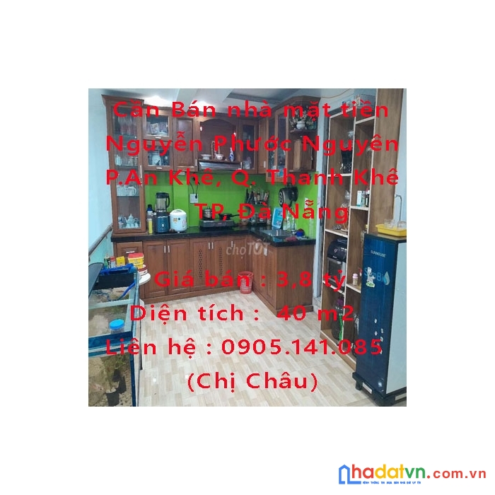 Cần bán nhà mặt tiền nguyễn phước nguyên phường an khê, quận thanh khê, đà nẵng