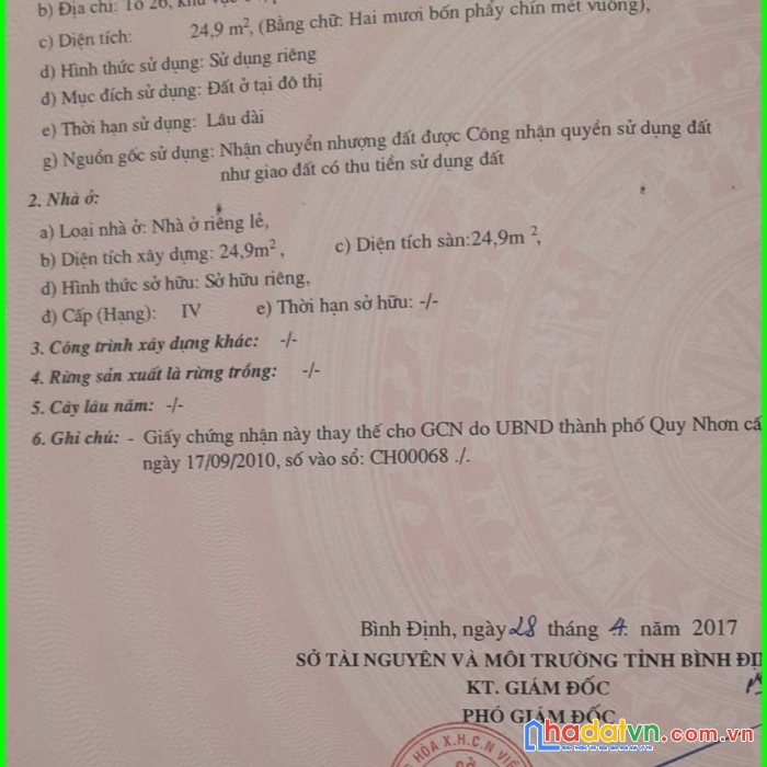 Chỉ hơn 1.150 triệu sở hữu ngay nhà trung tâm thành phố quy nhơn